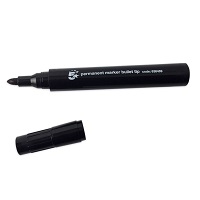Black Bullet Tip Permanent Markers