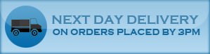 Next Day Delivery on orders placed by 3PM